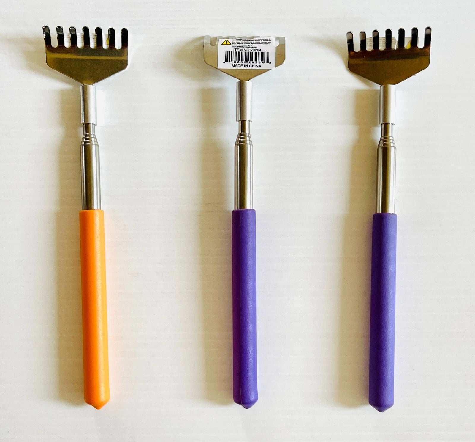 3 Pack Bear Claw Telescopic Metal Extendable Back Scratcher Back Massager Gift