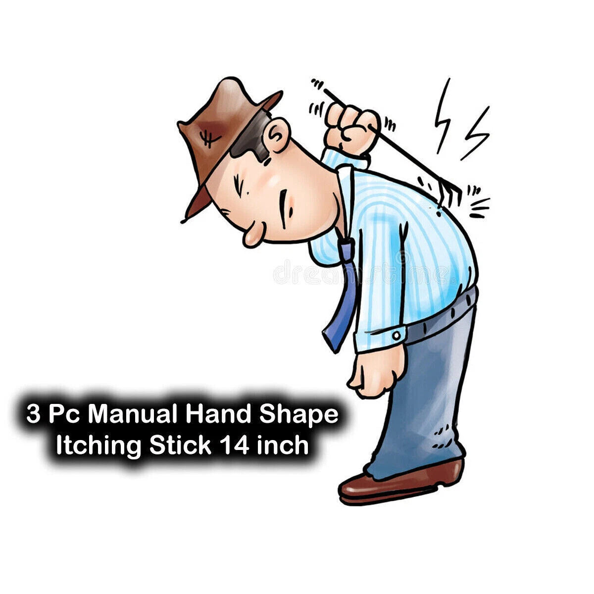 MANUAL MASSAGE ITCHING STICKS HAND BACK SCRATCHER FOR ITCHY SPOTS & RELIEF 3PCS