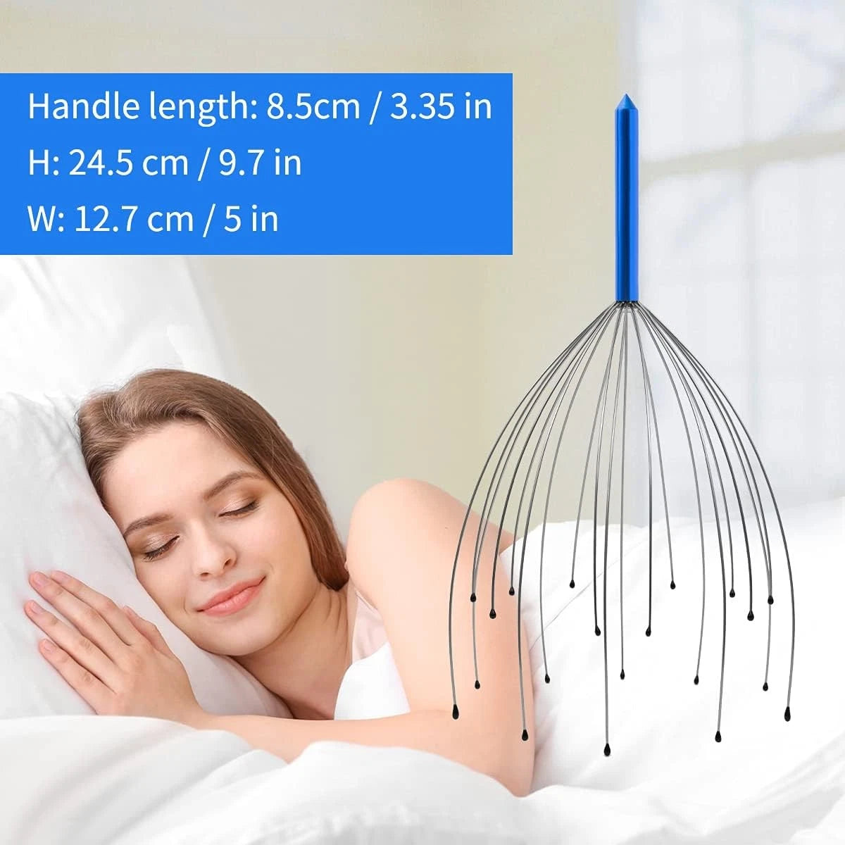 2 Pack Scalp Massager, 20 Fingers Head Handheld Scratcher,...