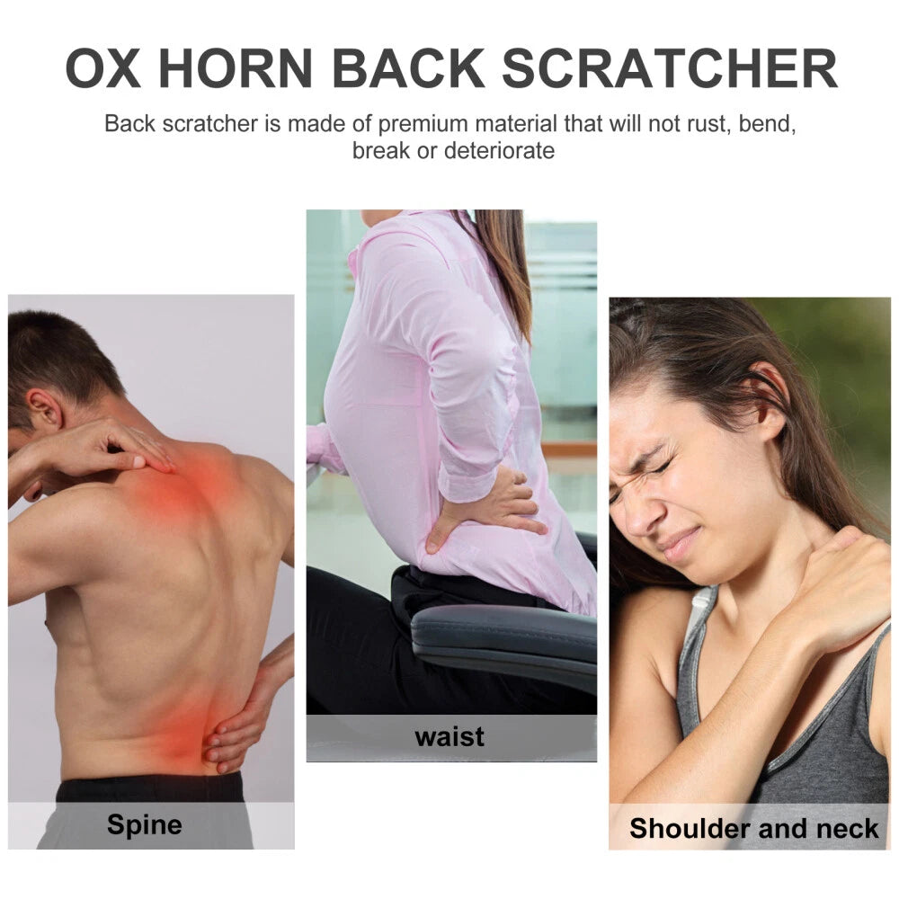 2 Count Back Scratcher Man Wooden Scratching Massager for Elderly