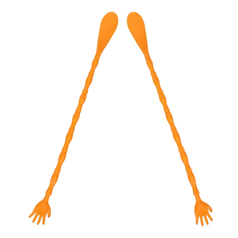 2 Pcs Itchy Claw Shoe Horn Hand Back Scratcher Mini with Massage