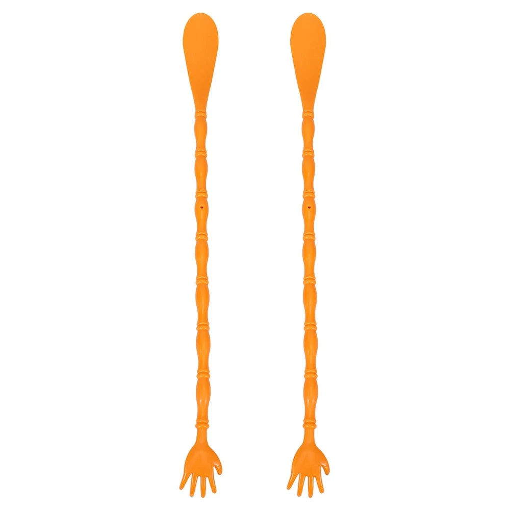 2 Pcs Itchy Claw Shoe Horn Hand Back Scratcher Massager for Itching
