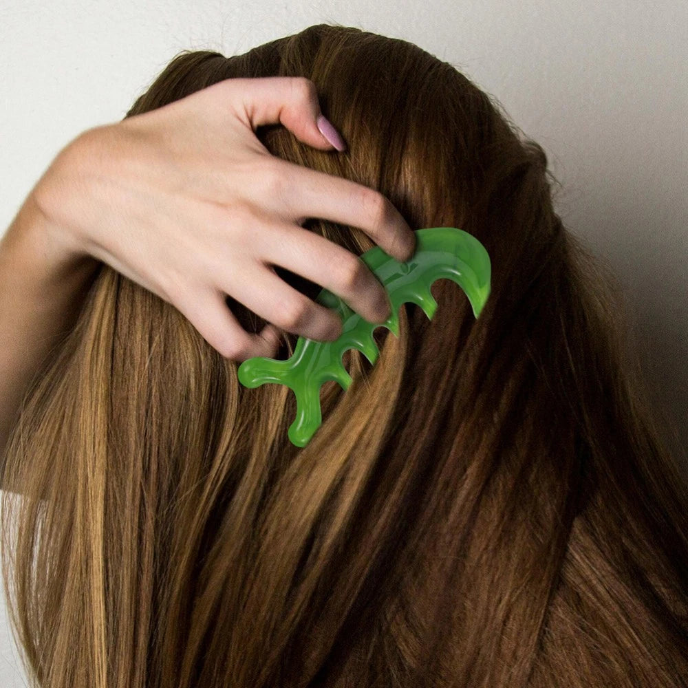 2 Pcs Scalp Massage Comb Head Scratcher Massager Multi-functional