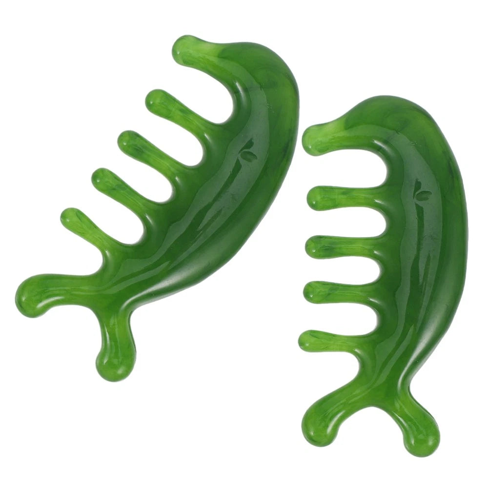 2 Pcs Scalp Massage Comb Convenient Wide Tooth Head Scratcher Massager