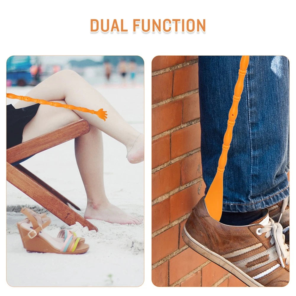 2 Pcs Itchy Claw Shoe Horn Back Scratcher and Tool Body Hand Massager