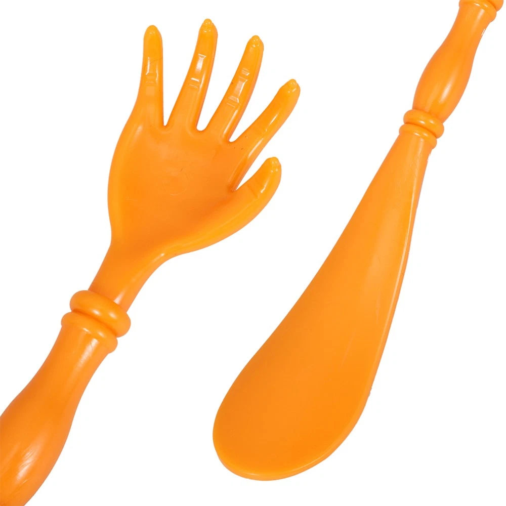 2 Pcs Itchy Claw Shoe Horn Back Scratcher and Tool Body Hand Massager