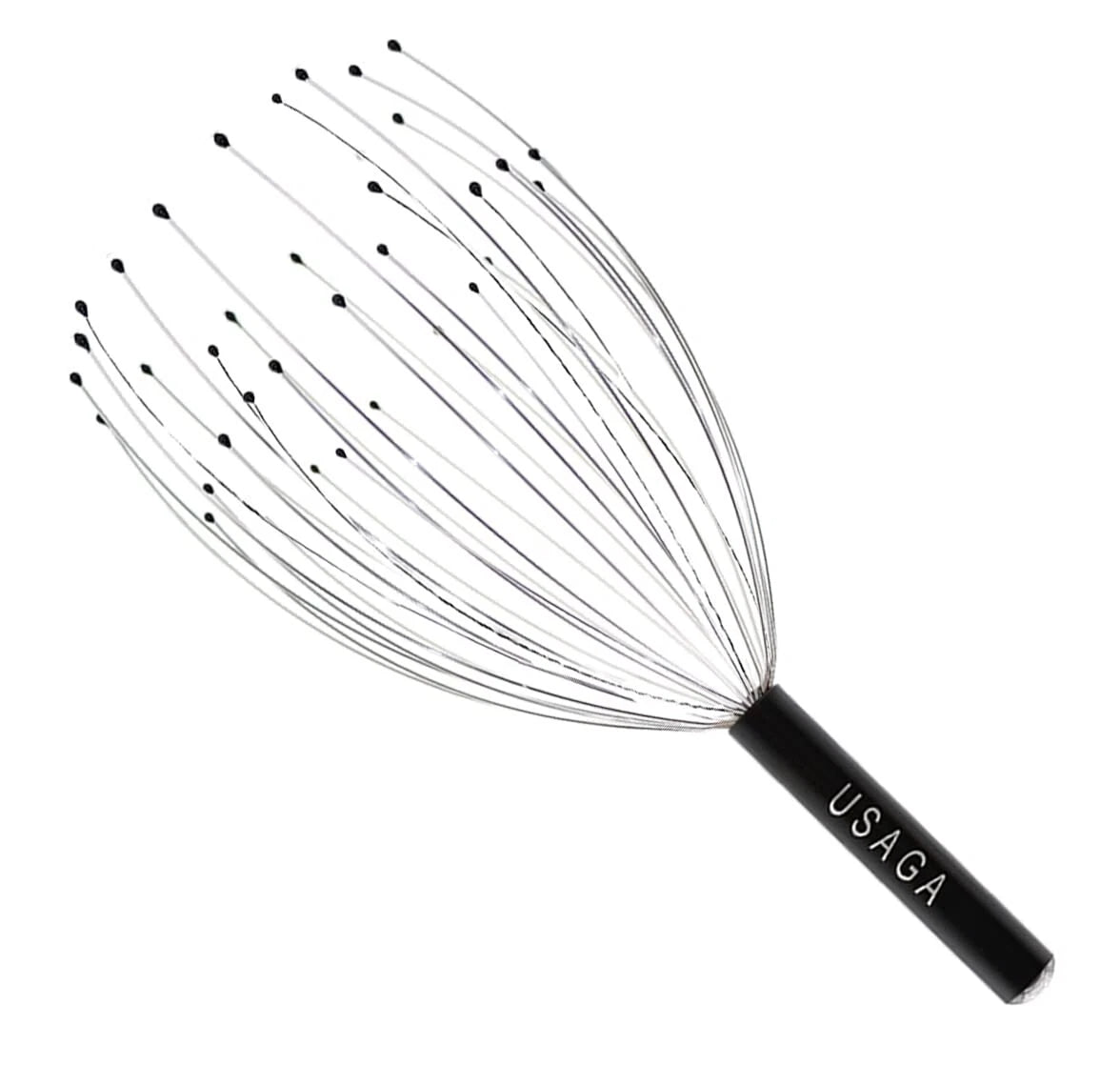 36 Fingers Head Massager Scalp Head Scratcher  Head Body Relaxing (Black)