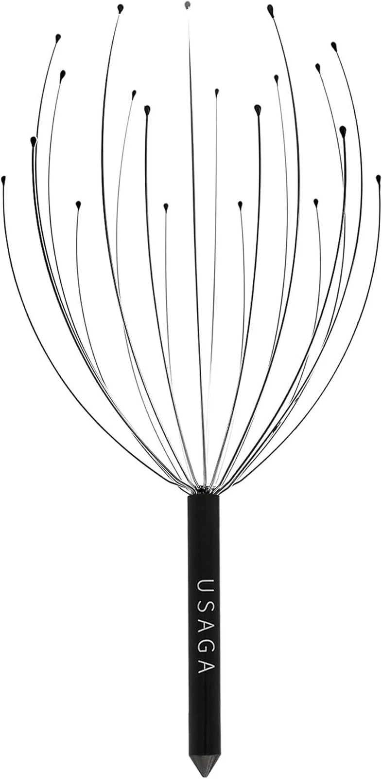 20 Fingers Head Massager Scalp Scratcher for Relaxation (Black)