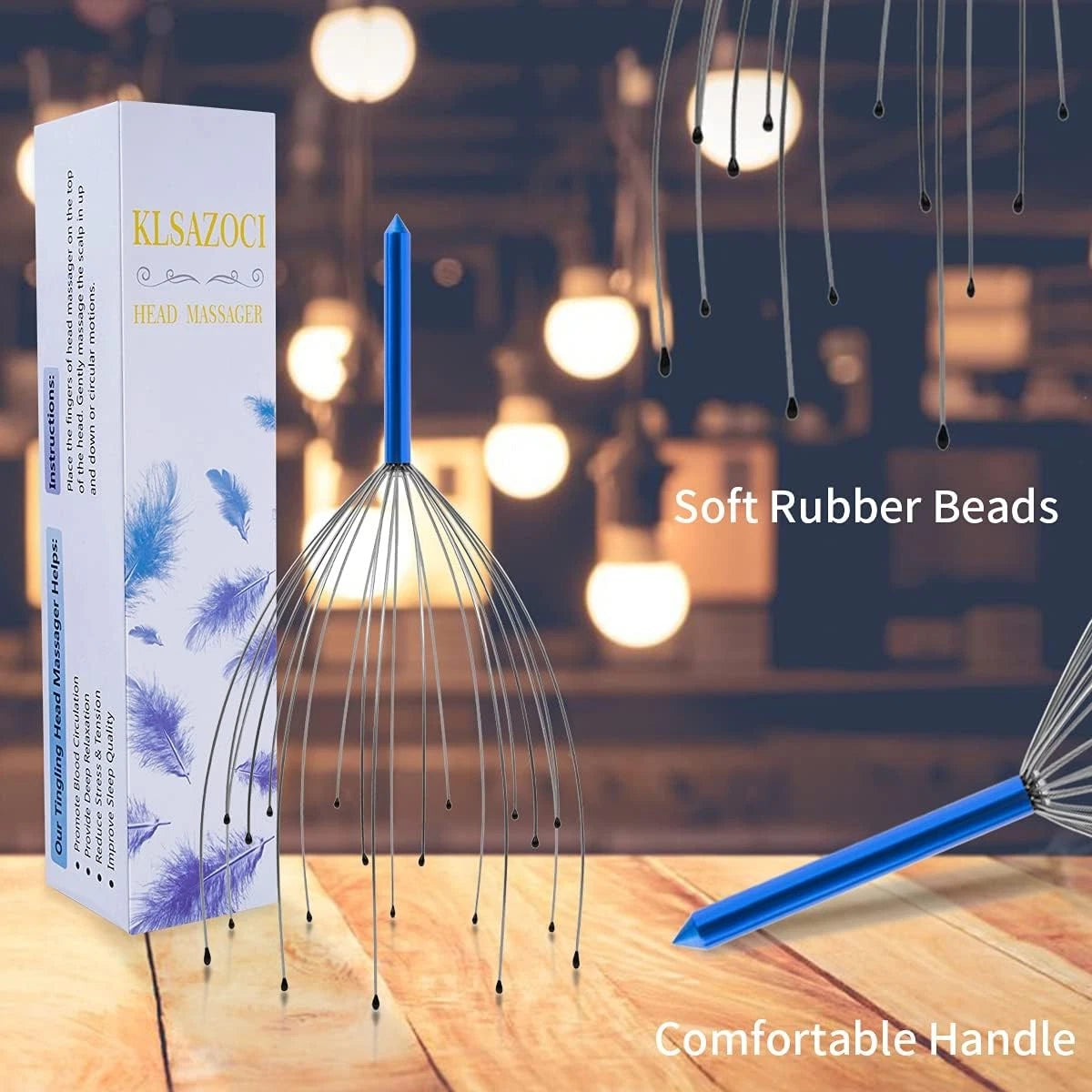 2 Pack Scalp Massager, 20 Fingers Head Handheld Scratcher,...