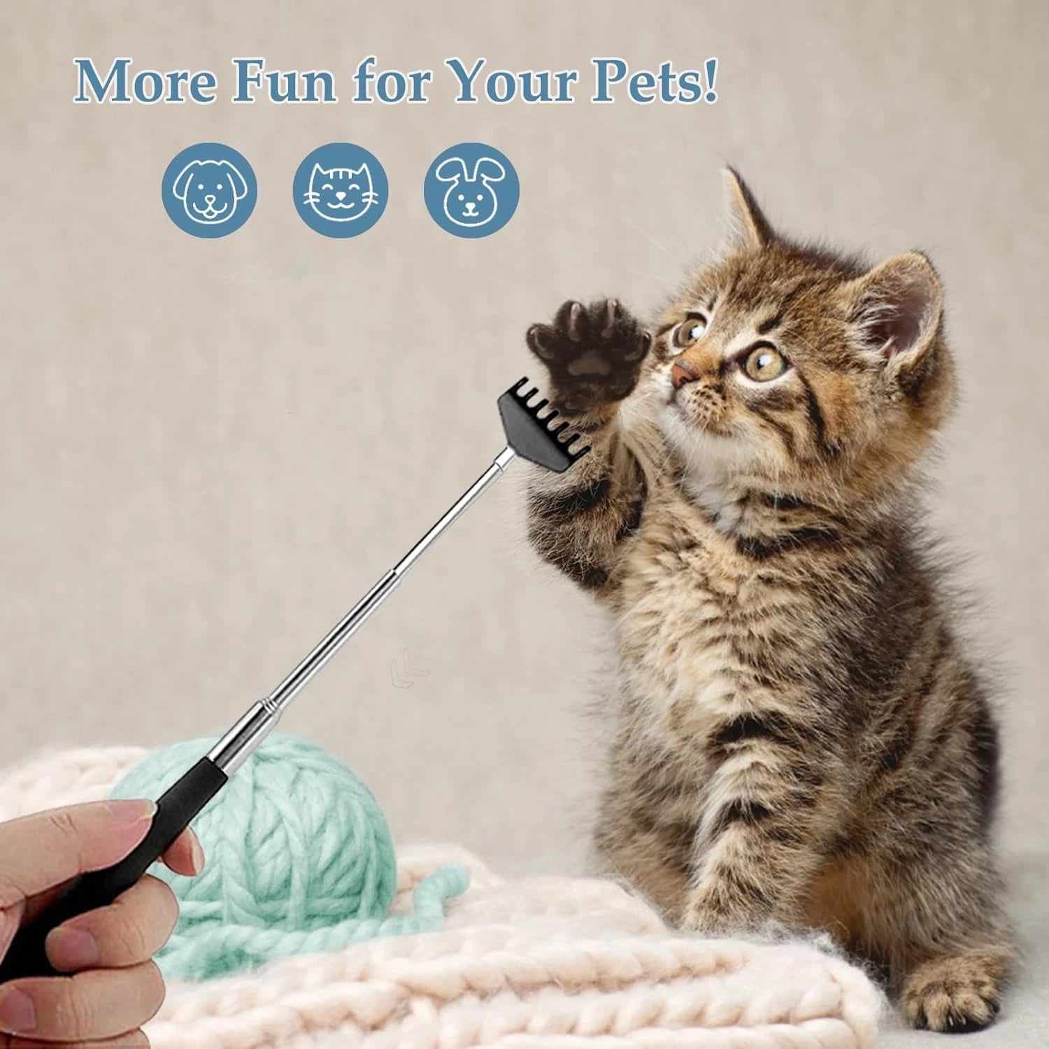 Yexixsr 3 Pack Back Scratcher Extendable Metal Portable 3 Count (Pack of 1)