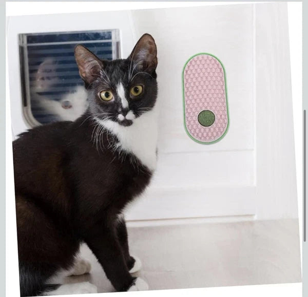 2pcs Wall Sticky Licking Ball Toys Wall Self Massage Comb Scratchers for