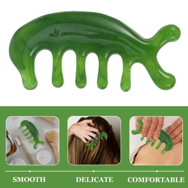 2 Pcs Scalp Massage Comb Multi-functional Head Scratcher Massager