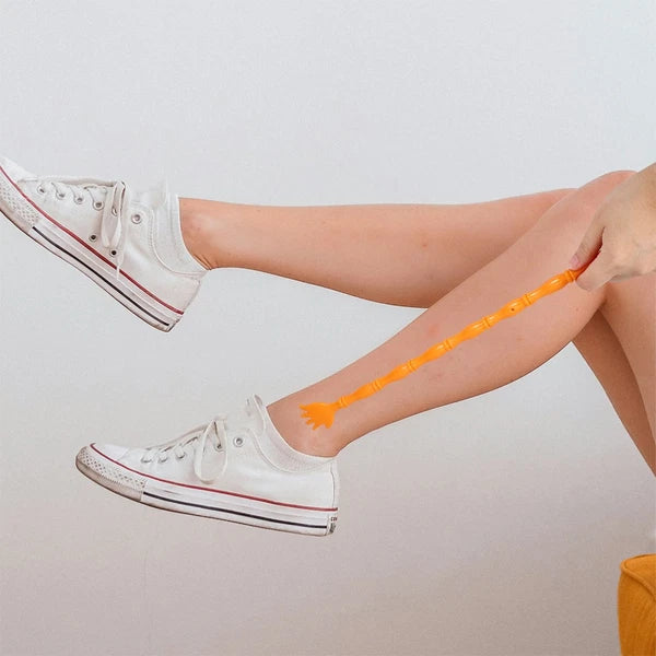 2 Pcs Itchy Claw Shoe Horn Double-sided Back Scratcher Massager for Itching