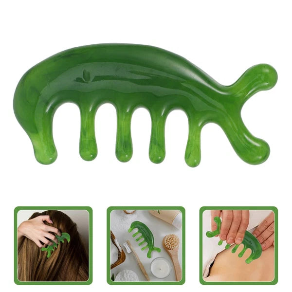 2 Pcs Scalp Massage Comb Multi-functional Head Scratcher Massager