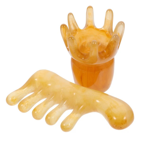 2 Pcs Comb Father Manual Massage Head Scratcher Massager
