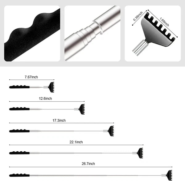 3 Pack Back Scratcher Back Massager Gift Extendable Back Scratcher Telescopic