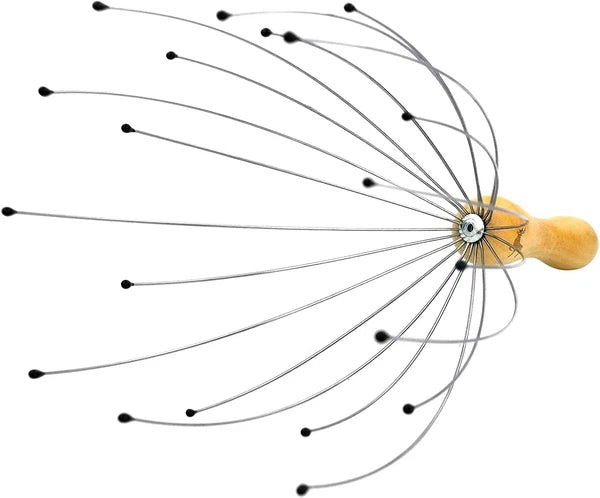 USAGA 20 Fingers Head Massager Head Scratcher Scalp Massager for Head Body Relax