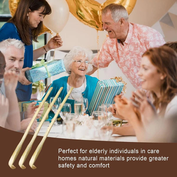 78 Pcs Bamboo Back Scratcher for Itching Relief and Body Massage Bulk Wooden Lon