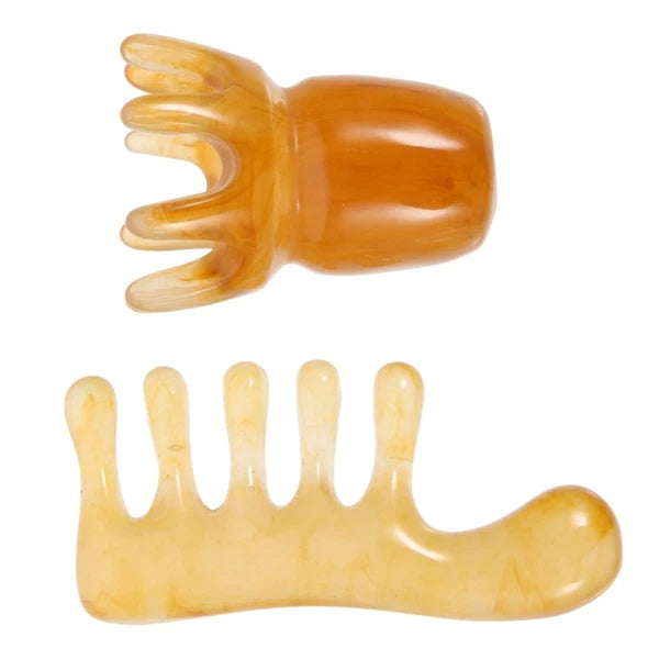 2 Pcs Comb Father Manual Massage Head Scratcher Massager