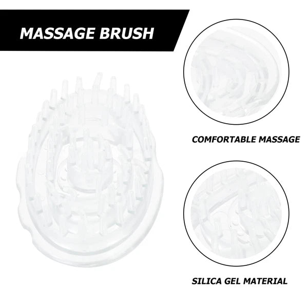 2 Pcs Shampoo Brush Travel Hair Scalp Massager Head Treatment Scratcher