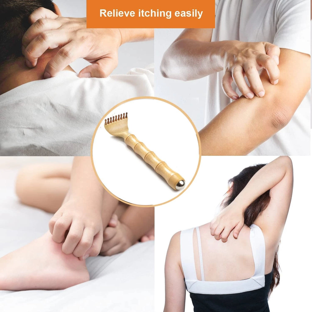 Back Scratcher Telescoping, Portable Extendable Bamboo Backscratcher for Men ...