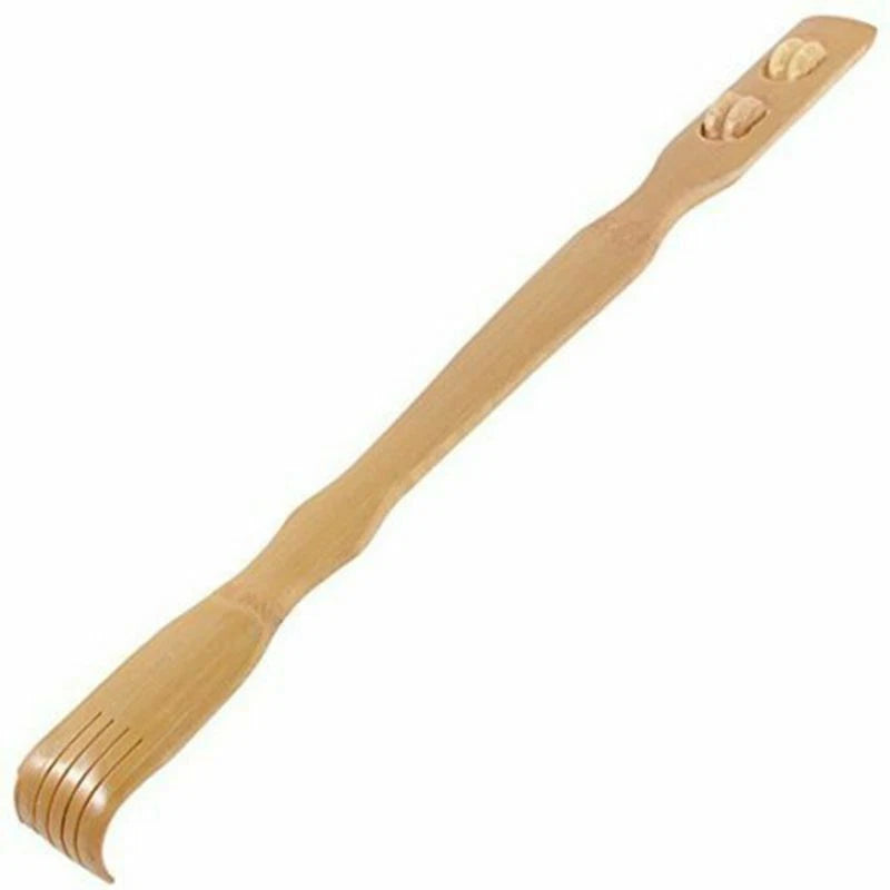 New 18" Bamboo Wooden Itch Therapeutic Back Scratcher Massage Rollers US