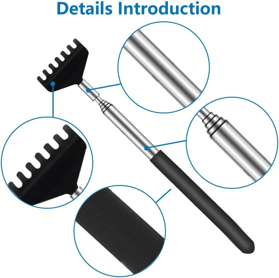 6 Pack Extendable Back Scratcher - Portable Telescoping Metal Back Scratchers...