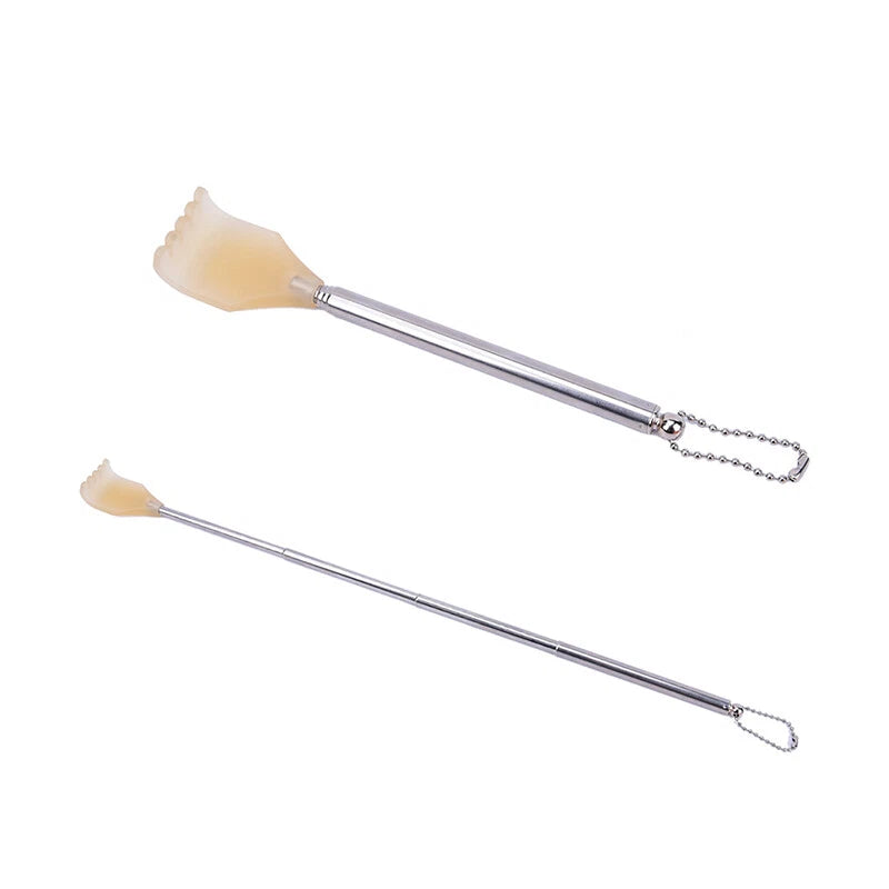 Stainless Steel Telescopic Back Scratcher Extendable  Itching Self Massager H-$i