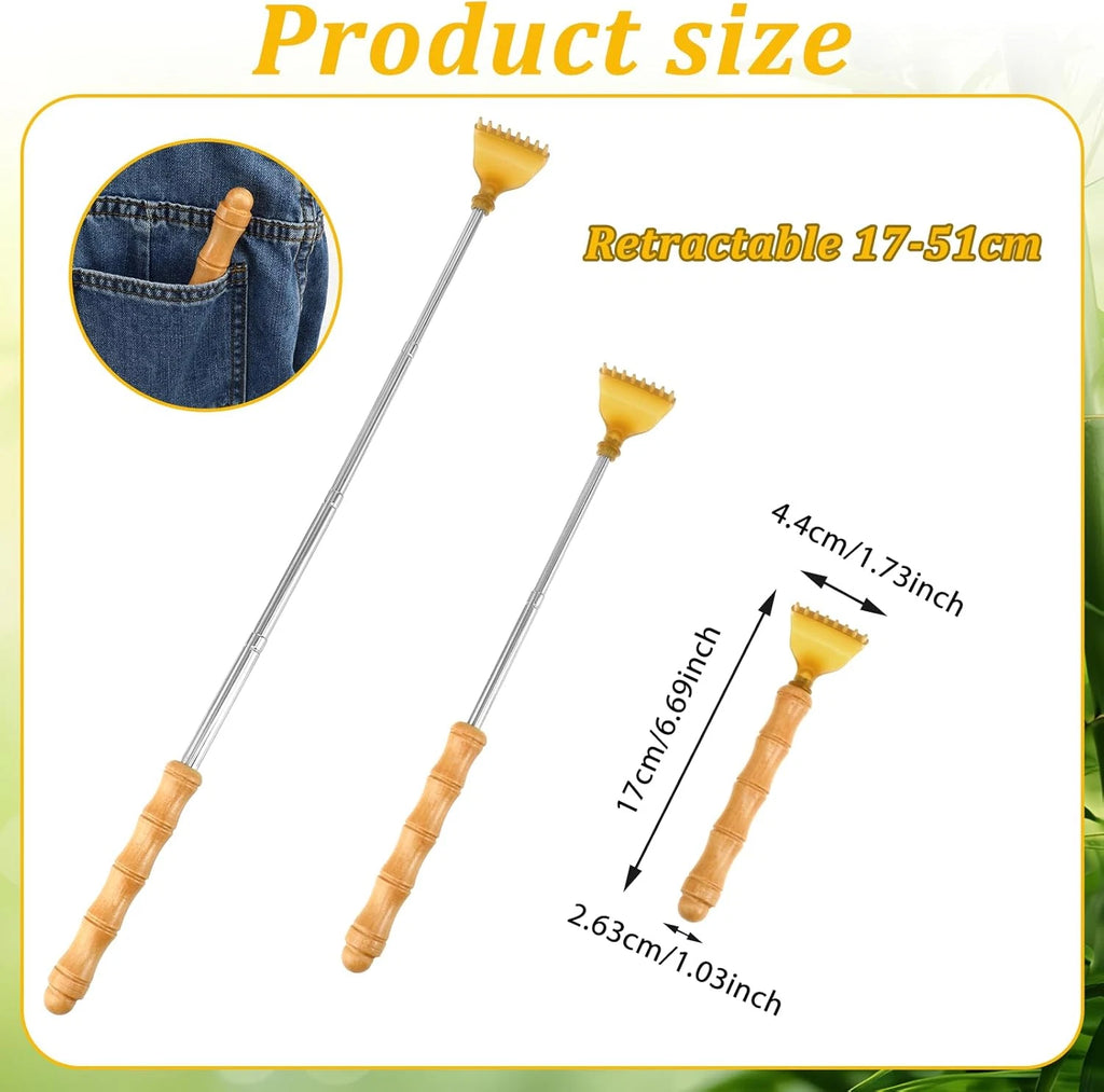 Back Scratcher Classic Portable Extendable Bamboo Backscratcher for Men Women Te