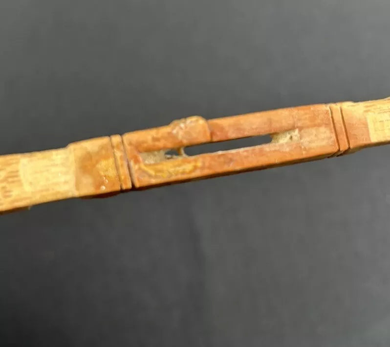 Vintage Carved Wooden Back Scratcher 15" L Repaired