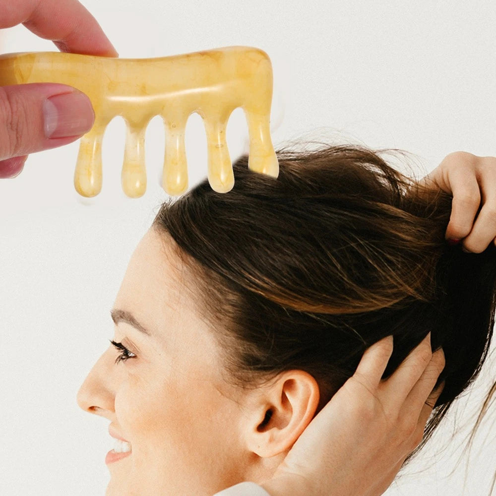 2 Pcs Comb Father Manual Massage Head Scratcher Massager