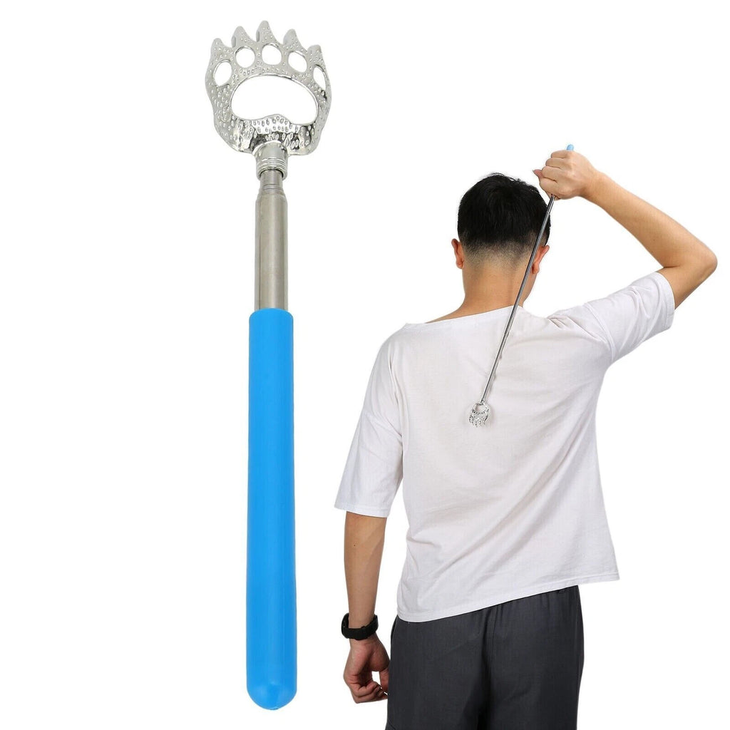 BEAR CLAW / RAKE BACK SCRATCHER Metal Extending Massager Telescopic Portable UK