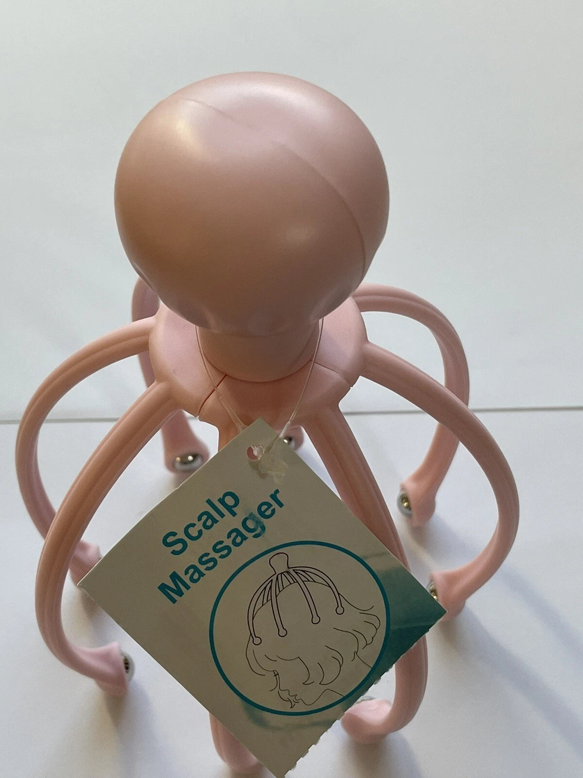 Head Massager/Scratcher, Massaging Scalp Help Relax, Calm Stress, w/ Steel Ball