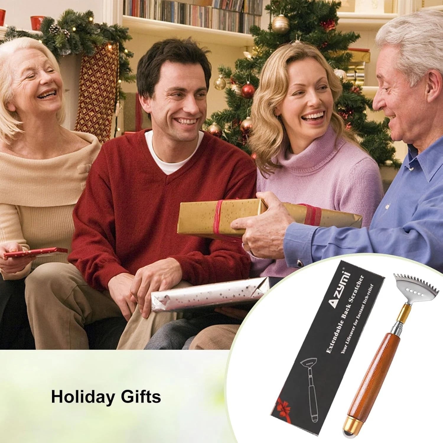 Back Scratchers Telescoping Handheld Massager for Body Face Scalp Feet 2pcs