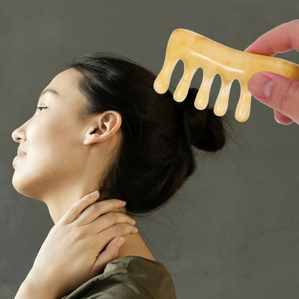 2 Pcs Comb Father Manual Massage Head Scratcher Massager