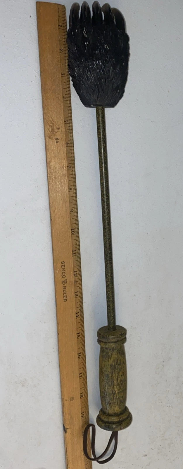 Heavy Bear Claw Back Scratcher 19” Rustic Realistic Metal / Resin Material