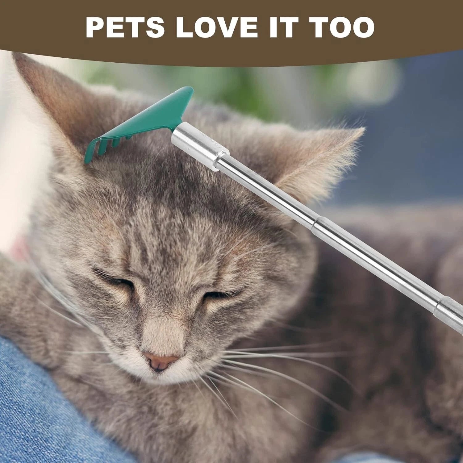 3 Pack Extendable Back Scratcher, Stainless Steel Portable Telescoping Back S...