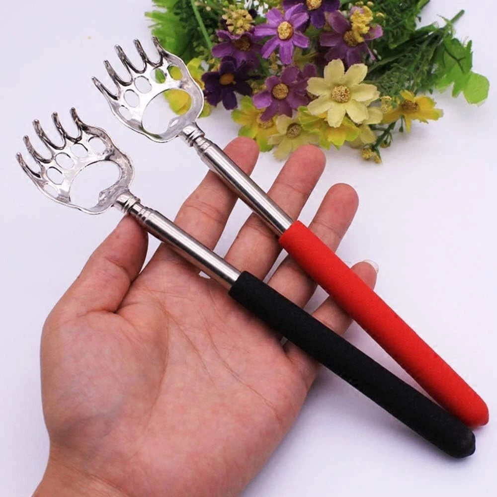 BACK SCRATCHER EXTENDABLE CLAW METAL RAKE TELESCOPIC MASSAGER PORTABLE ITCH
