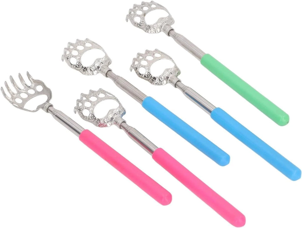 BEAR CLAW METAL BACK SCRATCHER BLACK TELESCOPIC EXTENDABLE MASSAGER UK STOCK