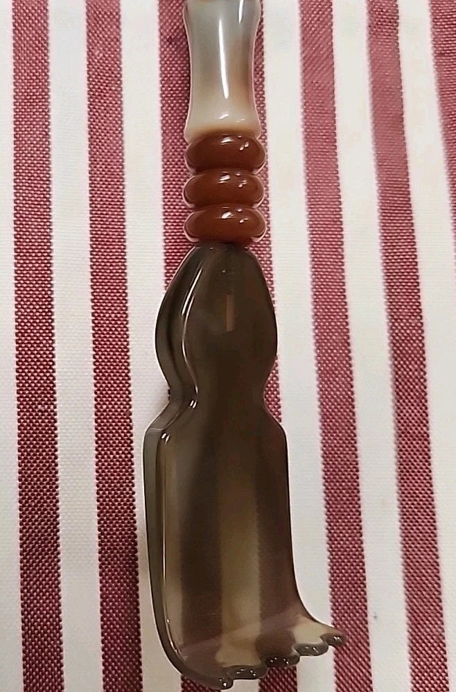 Unique Horn Handle & Acrylic Back Scratcher for Men Women