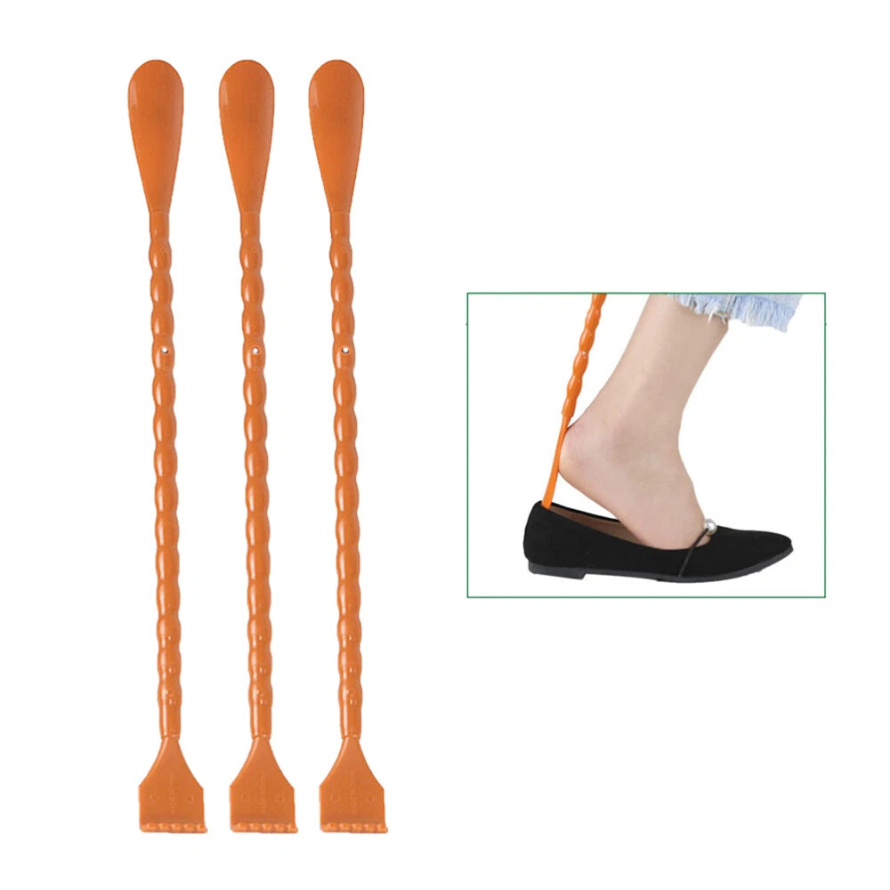 3 Pcs Advanced Shoe Horn Shoe Stick Back Scratcher Massager-