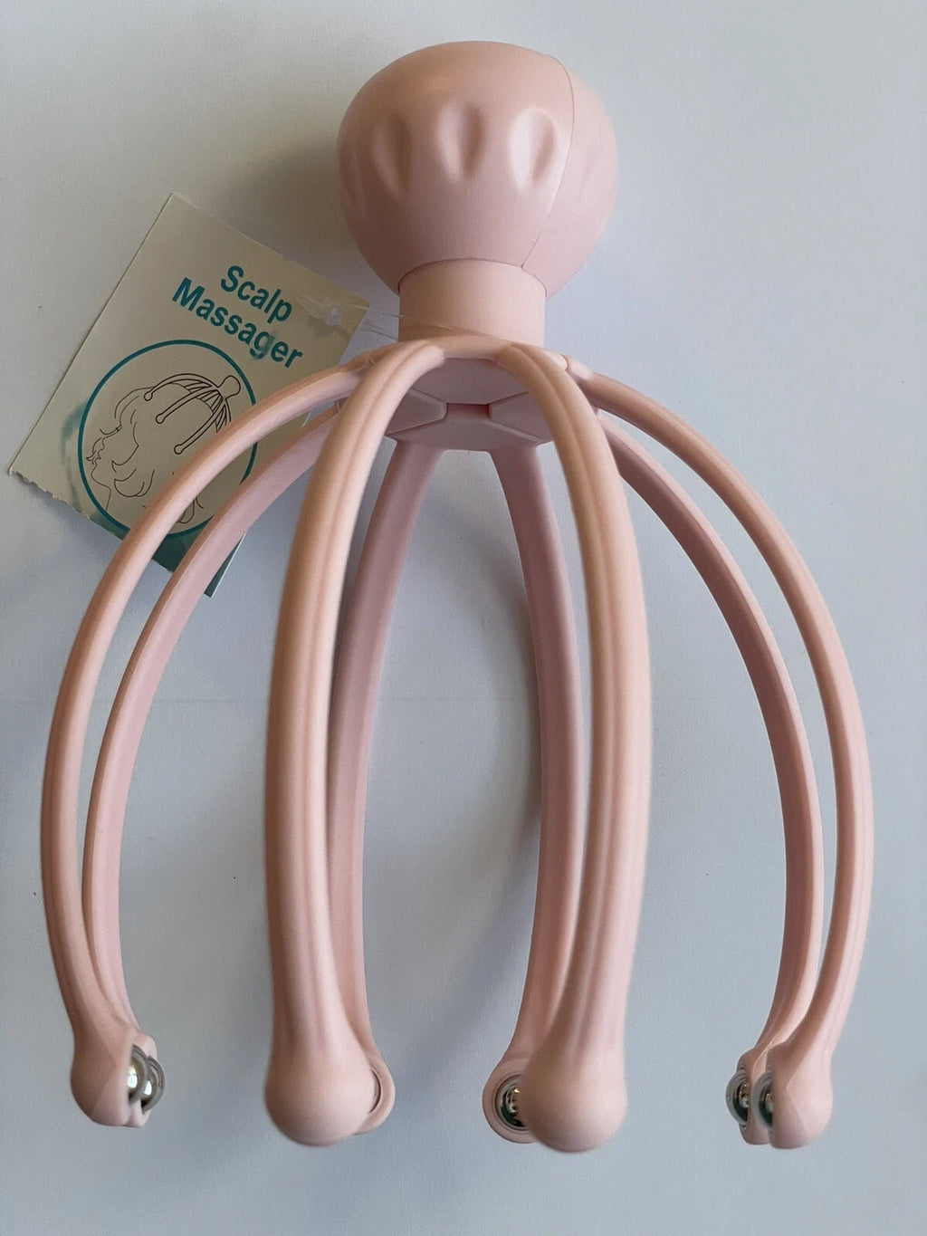 Head Massager/Scratcher, Massaging Scalp Help Relax, Calm Stress, w/ Steel Ball