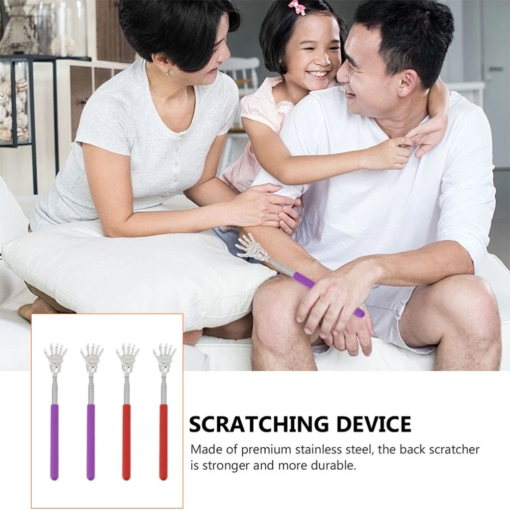 4 Pcs Massage Scratcher Child Telescoping Back Massager Portable