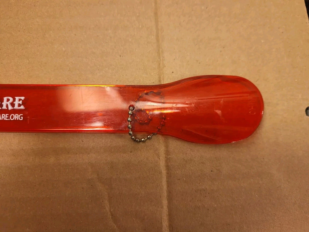Red Plastic Hand Shape Advertising Back scratcher 15" Patriot Home Care