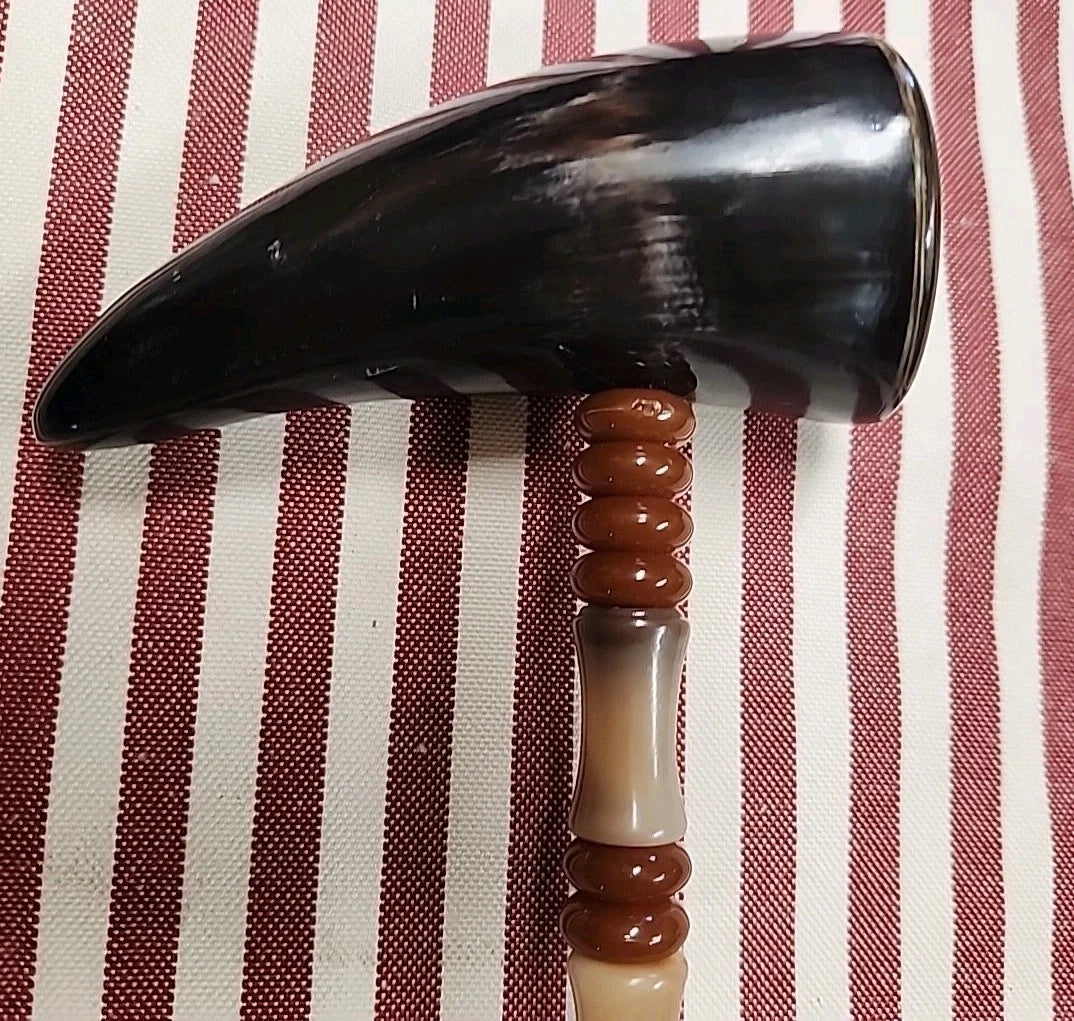 Unique Horn Handle & Acrylic Back Scratcher for Men Women