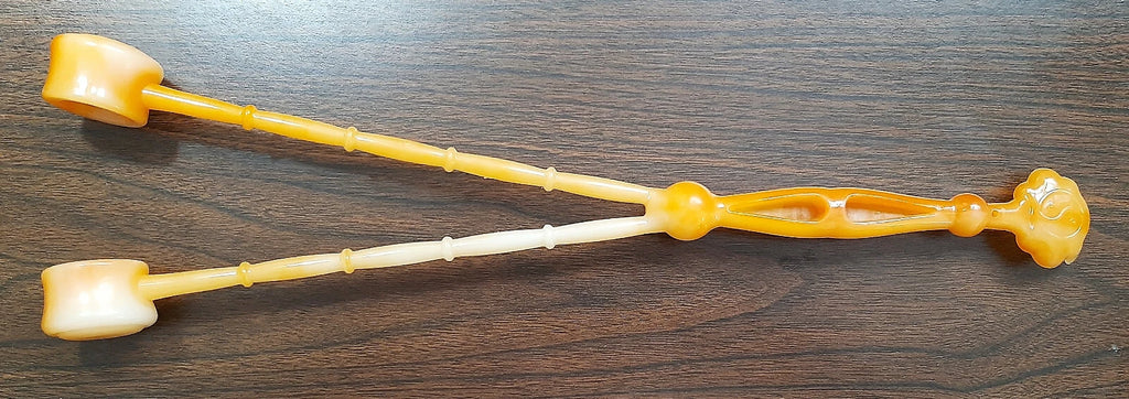 Double headed massager and spine scratcher plus roller massager