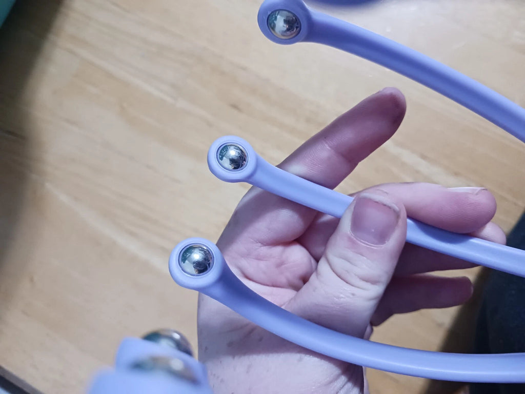 Purple Scalp Head Massager Roller Ball Stress Relief Relaxation Scratcher