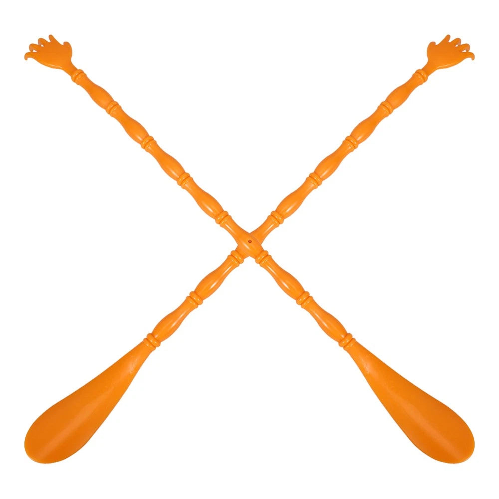 2 Pcs Itchy Claw Shoe Horn Hand Back Scratcher Mini with Massage