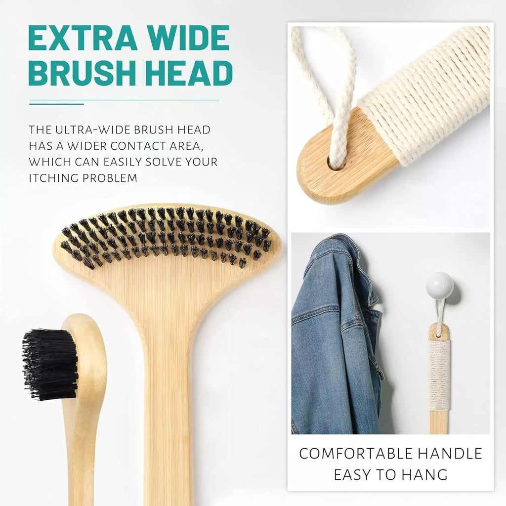 NURENDER Wooden Back Scratcher Oversized Body Scratcher with 22” Curved Long ...