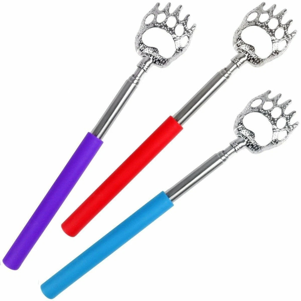 BEAR CLAW / RAKE BACK SCRATCHER Metal Extending Massager Telescopic Portable UK